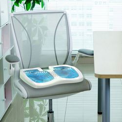 Kabooti KoolGel Seat Cushion White/Blue