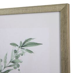 Sage Foliage Framed Print Wall Art Set of Four
