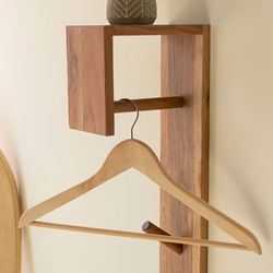 Granger Wall Mini Closet Rack Brown