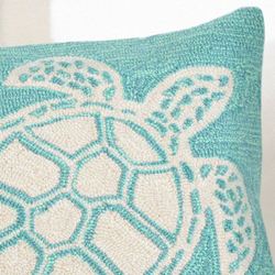 Sea Turtle Decorative Pillow 18 Square