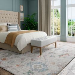 Veda Rectangle Rug Beige