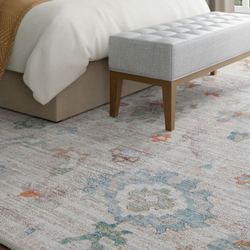 Veda Rectangle Rug Beige