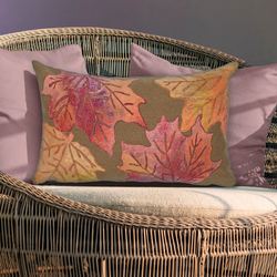Leaf Toss Rectangle Decorative Pillow