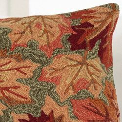 Falling Leaves Decorative Pillow 18 Square