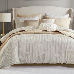 Royce Comforter Bed Set Ivory