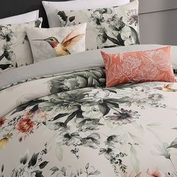 Vintage Bloom Comforter Bed Set Natural