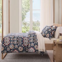 Derby Mini Comforter Set Dark Blue