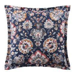 Derby Flanged European Sham Dark Blue