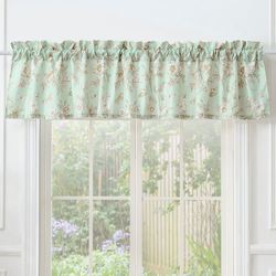 Butterfly Paradise Tailored Valance Mint 84 x 16
