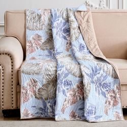 Tropics Mist Throw Blanket Blue 50 x 60