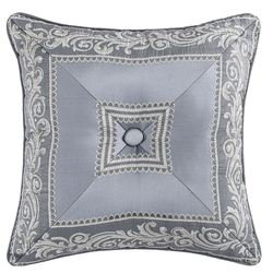 Krista Tufted Pillow Powder Blue 18 Square