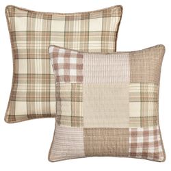Mayfair Reversible Patchwork Pillow Multi Warm 20 Square