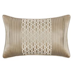 Olympus Pleated Rectangle Pillow Light Taupe