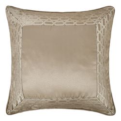 Olympus Border Pillow Light Taupe 18 Square