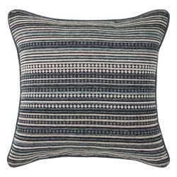 Parallel Striped Pillow Slate Gray 20 Square
