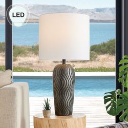 Jazlynn Indoor Outdoor Table Lamp Black