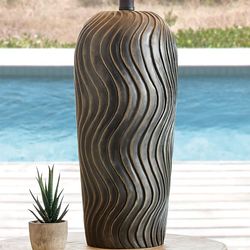 Jazlynn Indoor Outdoor Table Lamp Black
