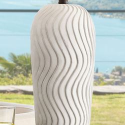 Jazlynn Indoor Outdoor Table Lamp Gray