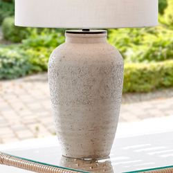 Kynlee Indoor Outdoor Table Lamp Cream
