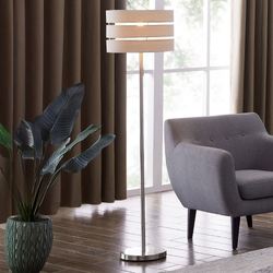 Jaycee Floor Lamp Silver