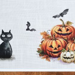 Haunted Haven Tailored Window Valance White 58 x 14