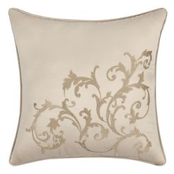 Spectra Embroidered Pillow Multi Warm 16 Square