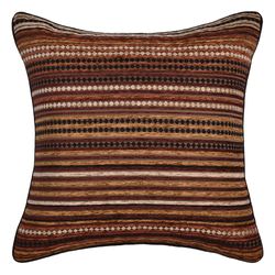 Sundance Striped Piped Pillow Multi Warm 20 Square