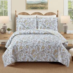 Sugar Mill Peacock Mini Quilt Set Light Blue