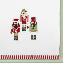 Peppermint Nutcracker Bath Towel Set Red/Green Bath Hand Fingertip