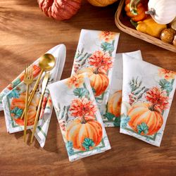 Fall Flourish Napkins Multi Warm Set of Four