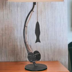 Reelin It In Table Lamp Navy