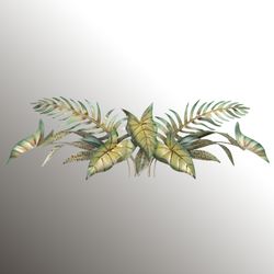 Tropical Foliage Wall Art Green