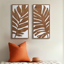 Harper Wall Art Decor Brown Set of Two