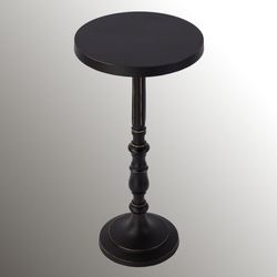 Heidi Pedestal Table Dark Bronze