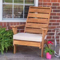 Saint Croix Outdoor Chair with Cushion Natural