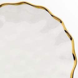 Regency Dinner Plates Gold Set of Four