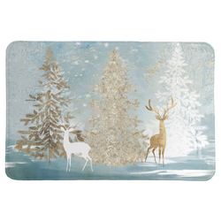 Winter Wonderland Comfort Mat Blue 34 x 21