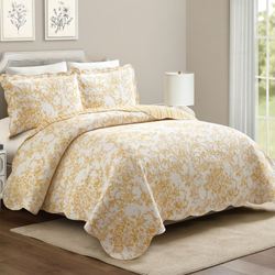 Garden Toile Mini Quilt Set Gold