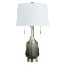 Penn Table Lamp Pair Green