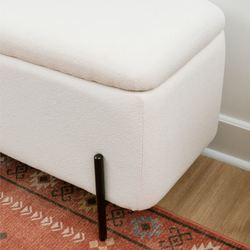 Marlo Storage Bench Off White
