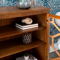 Fetti Large Storage Cabinet Regal Walnut