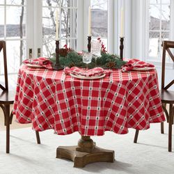 Evergreen Majesty Round Tablecloth 70 Diameter