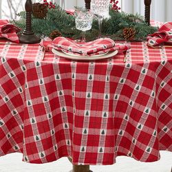 Evergreen Majesty Round Tablecloth 70 Diameter