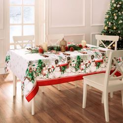 Winters Embrace Rectangle Tablecloth Off White