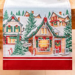 Enchanted Noel Table Runner Off White 13 x 70