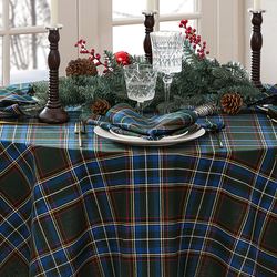 Fireside Tartan Round Tablecloth 70 Diameter