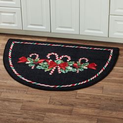 Winter Candy Slice Rug Black 46 x 32