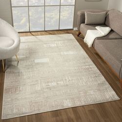 Archie Rectangle Rug Beige
