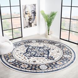 Isadora Round Rug Blue 711 Round