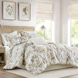 Herbal Comforter Bed Set Ivory